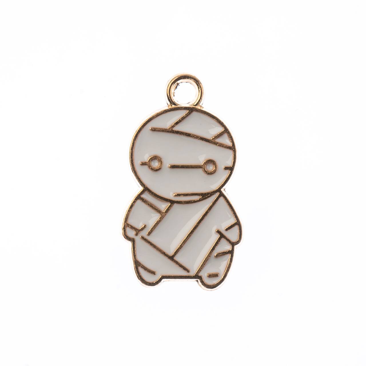 John Bead Sweet & Petite Halloween Small Mummy Charms, 10ct.